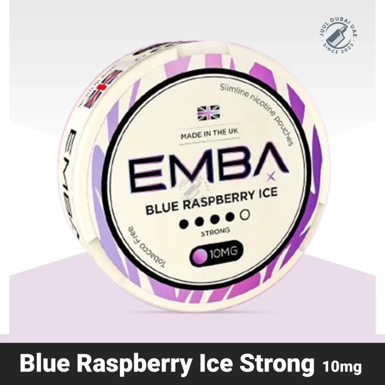 EMBA Nicotine Pouches Blue Raspberry ice in Dubai UAE