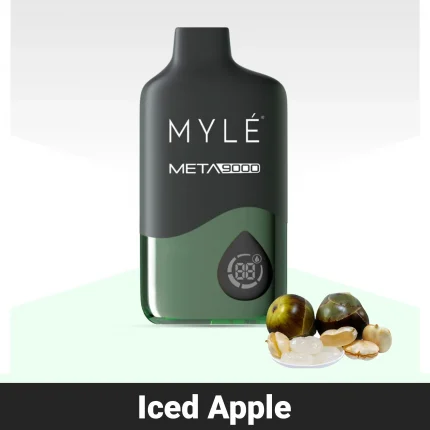 Myle Meta Iced Apple 9000 Puffs Disposable 50mg in Dubai