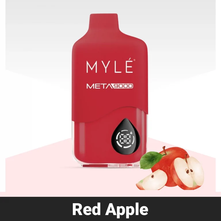 Myle Meta Red Apple 9000 Puffs Disposable 50mg in Dubai