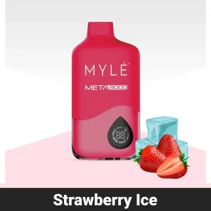 Myle Meta Strawberry Ice 9000 Puffs Disposable 50Mg