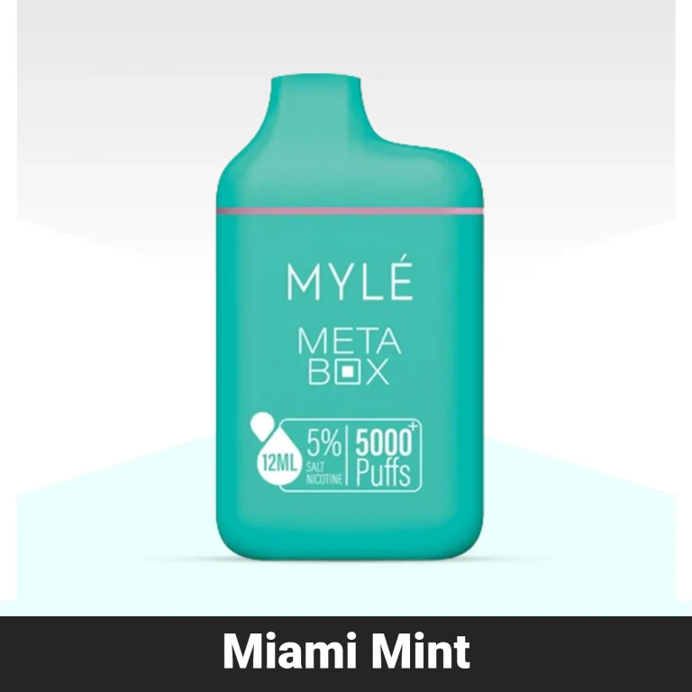 Myle Meta Box Miami Mint Disposable Device