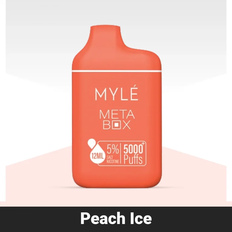 Myle Meta Box Peach Ice Disposable Device