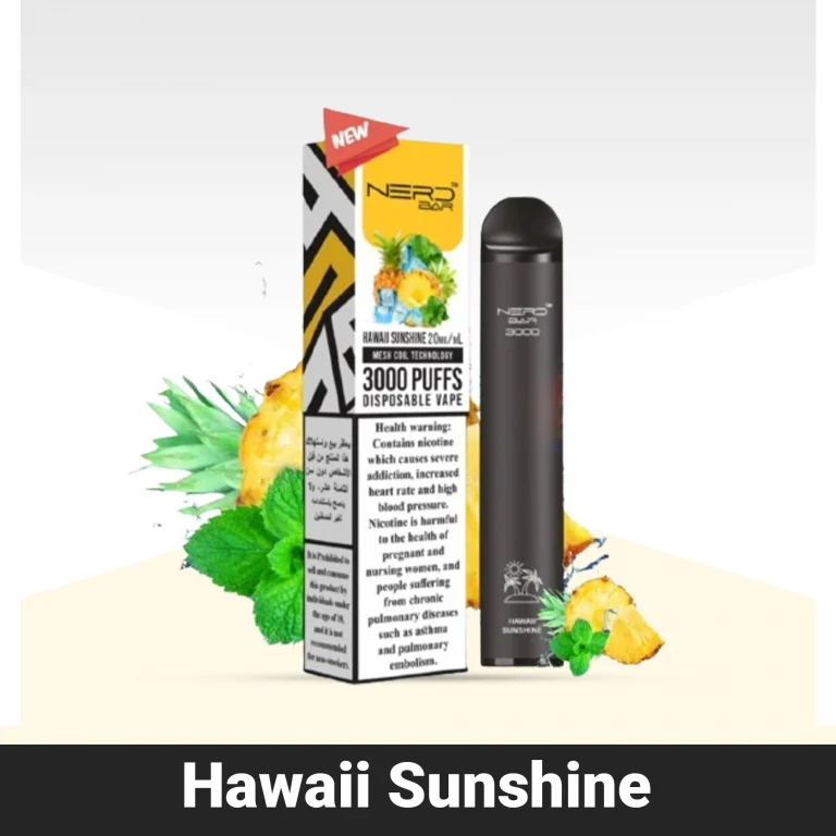 NERD BAR 3000 Puffs Hawaii Sunshine Disposable Vape Dubai