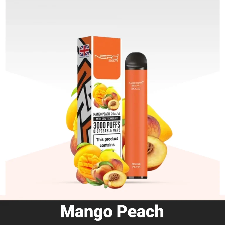 NERD BAR 3000 Puffs Mango peach Disposable Vape in Dubai