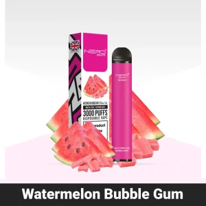 NERD BAR 3000 Puffs Watermelon Bubble Gum Disposable Vape