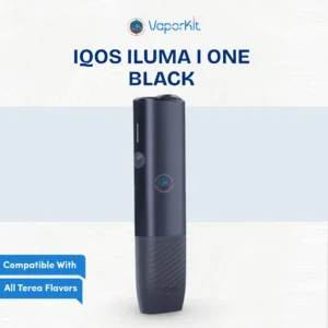 IQOS ILUMA i One Midnight Black 2026 device featuring Auto Start and FlexPuff - Matte Finish