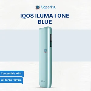 IQOS ILUMA i One Blue portable device designed for use with TEREA tobacco sticks