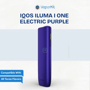 IQOS ILUMA i One Electric Purple integrated handheld device with Auto Start and metallic finish