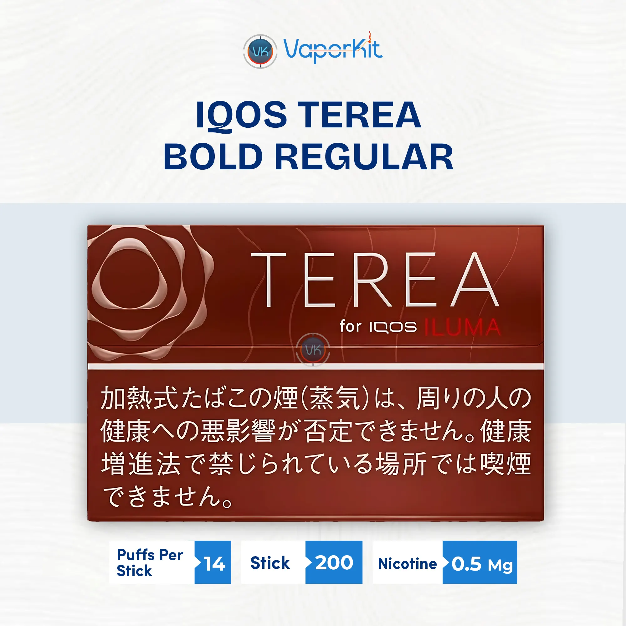 IQOS TEREA Bold Regular Japan for Vaporkit