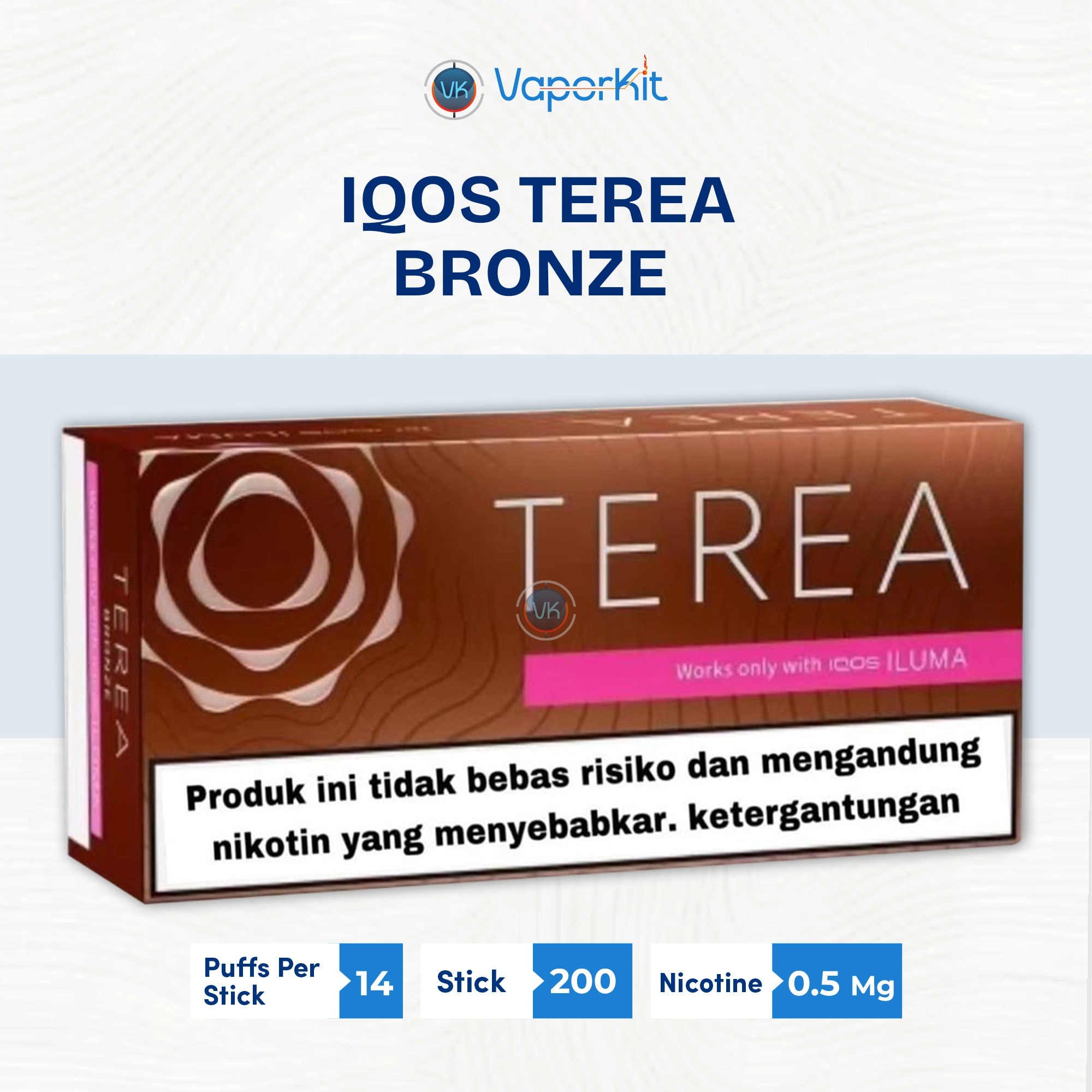 IQOS TEREA Bronze Indonesian for Vaporkit