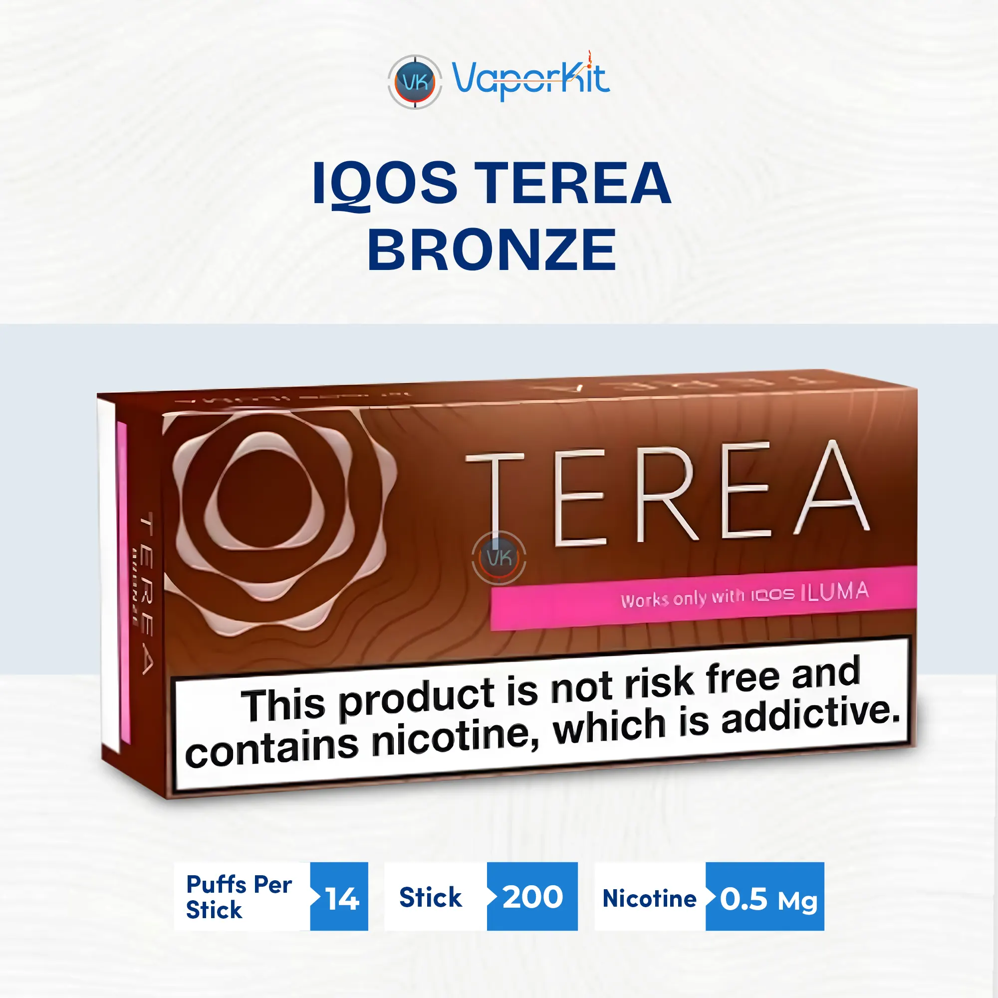TEREA Bronze Italy intense tobacco sticks for IQOS ILUMA – Deep Cocoa & Bold Blend