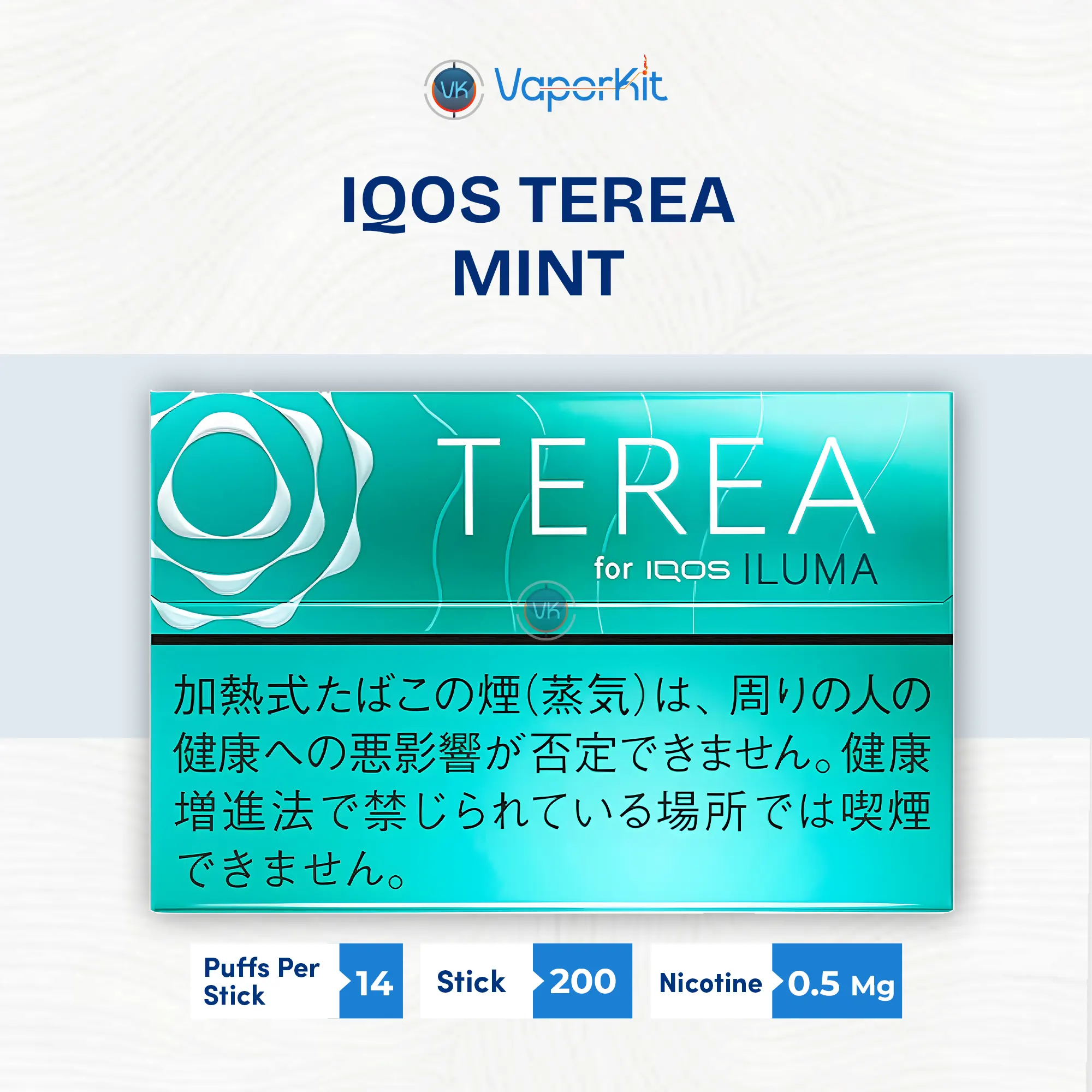 IQOS TEREA Mint Japan for Vaporkit