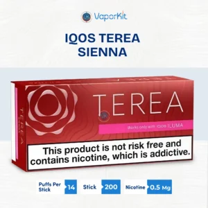 A pack of TEREA Sienna Italy featuring its iconic deep red branding and the "SmartCore Induction" symbol.