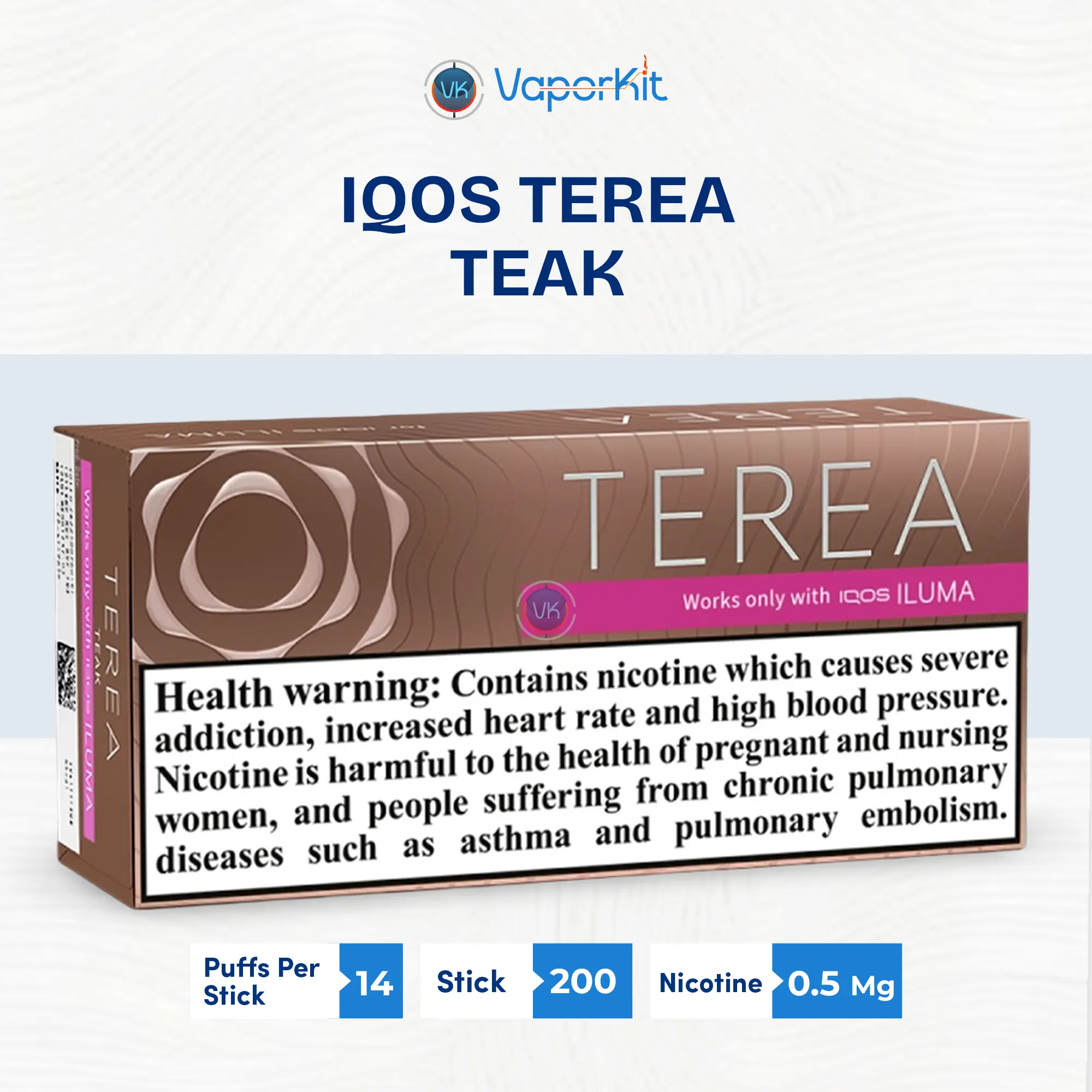 IQOS TEREA Teak Italy for Vaporkit