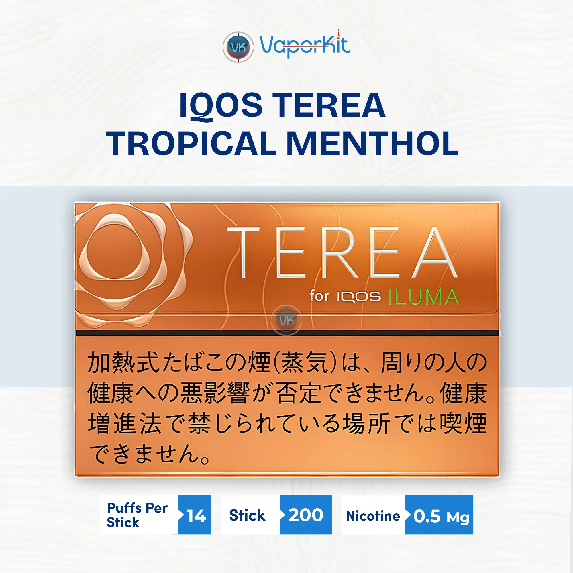 IQOS TEREA Tropical Menthol Japan for Vaporkit