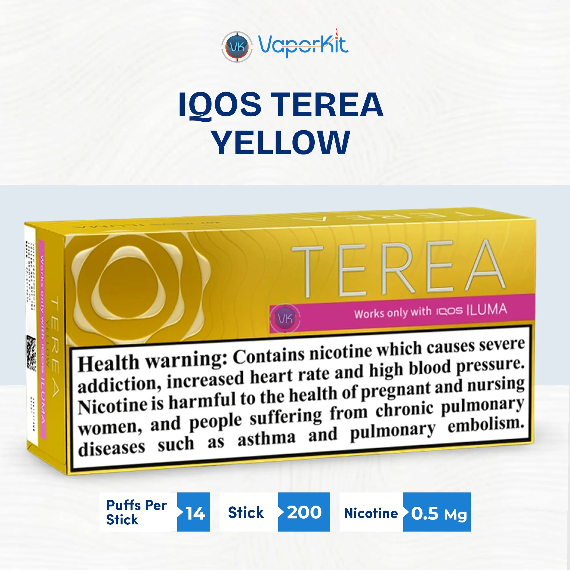 IQOS TEREA Yellow Italy for Vaporkit
