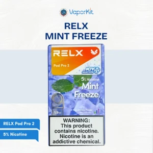 Relx Pod Pro 2 Mint Freeze 5% refreshing mint flavor pod
