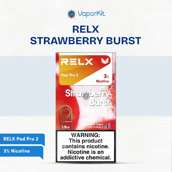 relx pod pro strawberry Buy RELX Pod Pro 2 Strawberry burst 3% in UAE-Fast Delivery