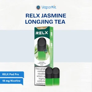 Shop RELX Pod Pro Jasmine Longjing Tea 1.8% 18mg tea flavor vape pod pack in UAE