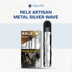 RELX Artisan Metal Silver Wave premium vape device UAE
