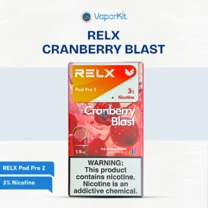 Relx Pod Pro 2 Cranberry Blast 3 fruity flavors fast delivery all acros UAE