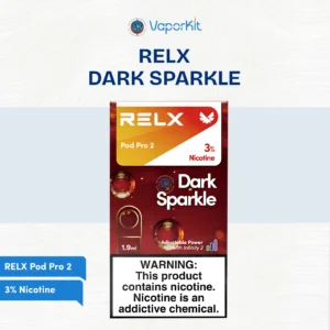 RELX Pod Pro 2 Dark Sparkle 3% nicotine vape pod cartridge sparkling cola taste