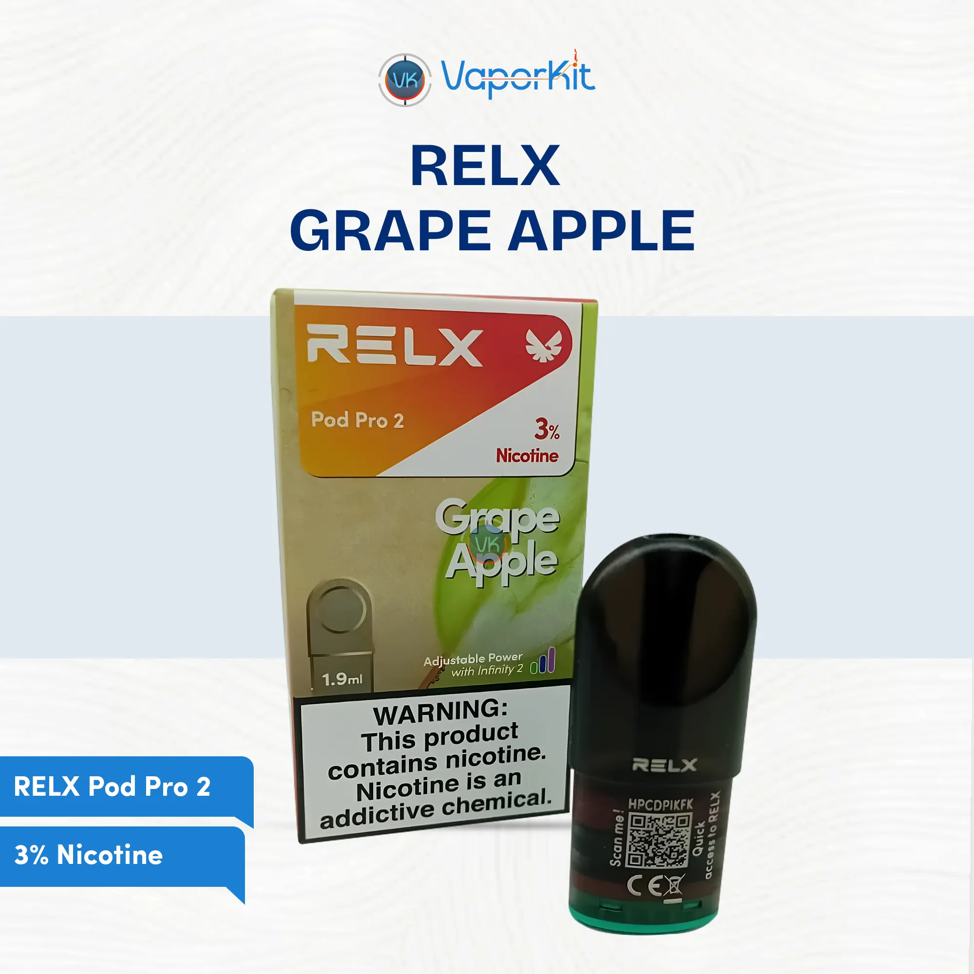 RELX Pod Pro 2 Grape Apple flavor pod in dubai , Ajman, and all other cityes in UAE