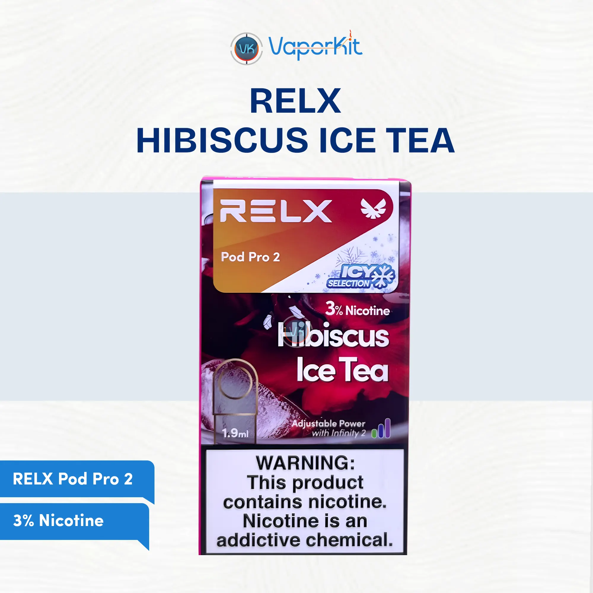 RELX Pod Pro 2 Hibiscus Ice Tea compatible vape pod buy in vaporkit