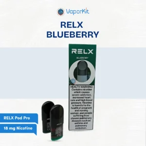 Buy RELX Pod Pro Blueberry 18mg prefilled pod with rich blueberry flavor