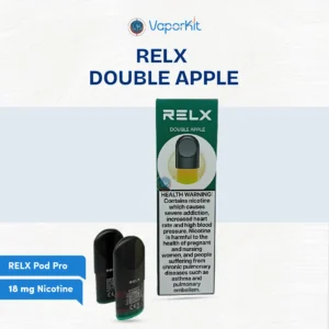 RELX Pod Pro Double Apple 18mg - double apple RELX pods in UAE with sweet red and green apple flavor