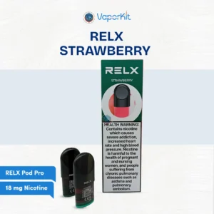 Authentic RELX Pod Pro Strawberry packaging available in UAE