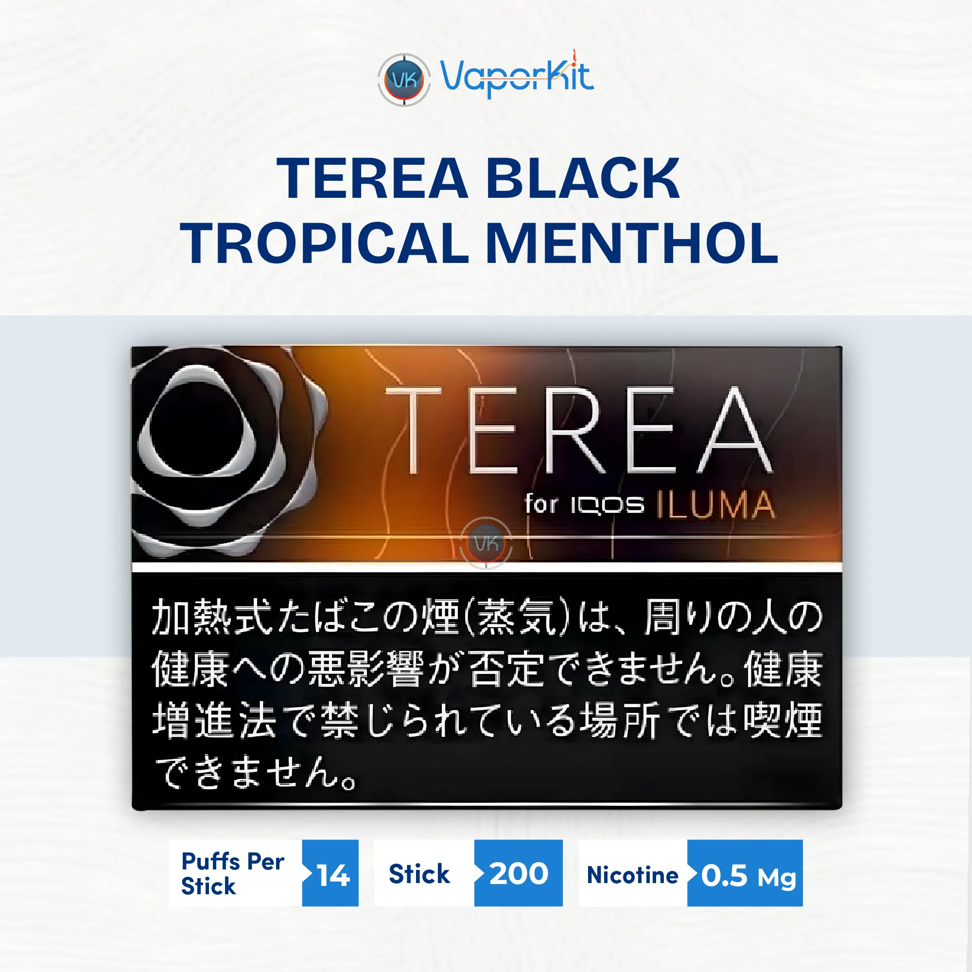 Terea Black Tropical Menthol for Vaporkit