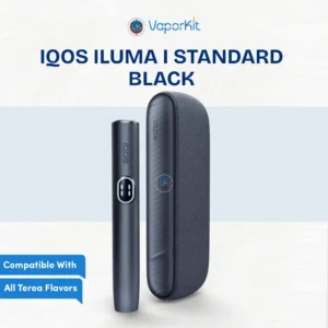 IQOS ILUMA i Standard Black sleek portable device close-up for UAE terea lovers