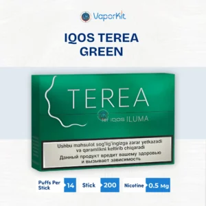 IQOS TEREA Green Uzbekistan version 200 sticks carton for UAE customers.