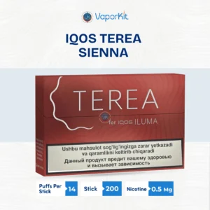 IQOS TEREA Sienna Uzbekistan version 200 sticks woody tobacco carton for UAE.