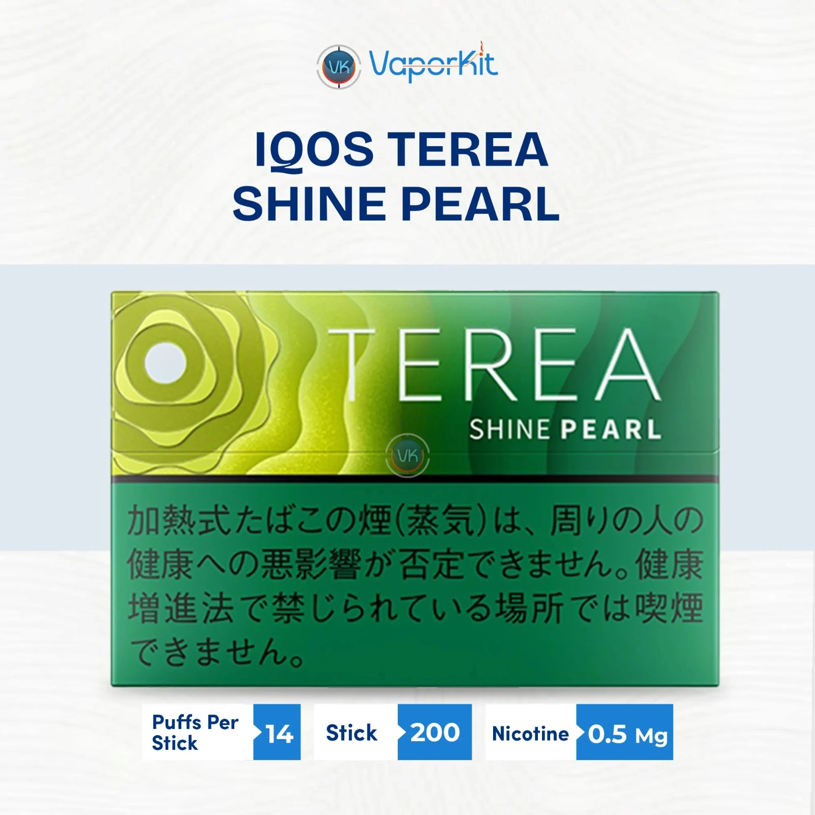 IQOS TEREA Shine Pearl Japan menthol stick with Shine Muscat capsule pack in UAE