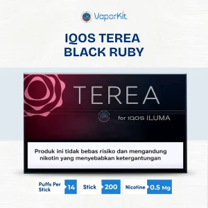 IQOS TEREA Black Ruby Indonesia tobacco sticks with cooling menthol for ILUMA series