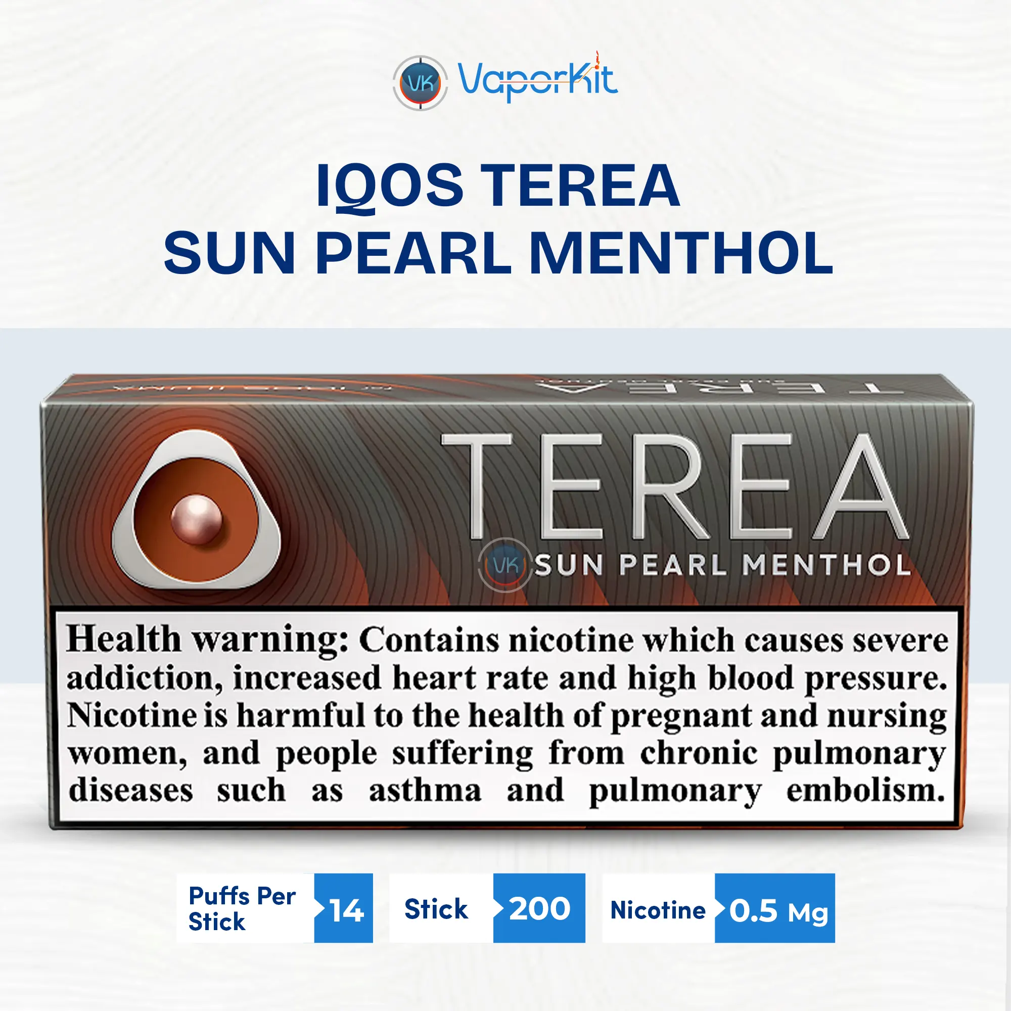 Genuine IQOS TEREA Sun Pearl Menthol Italy for IQOS ILUMA