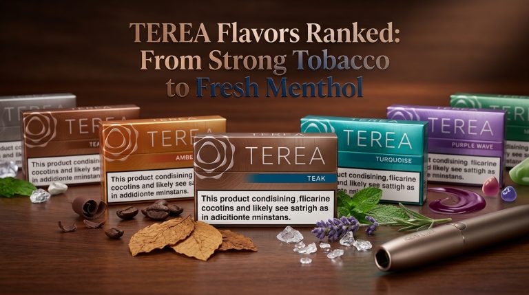 TEREA flavor lineup arranged by tobacco strength and cooling level: A gude for UAE users