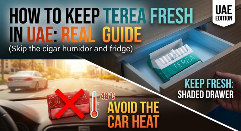 Best and worst places to store TEREA in the UAE, from bedroom drawer to car dashboard